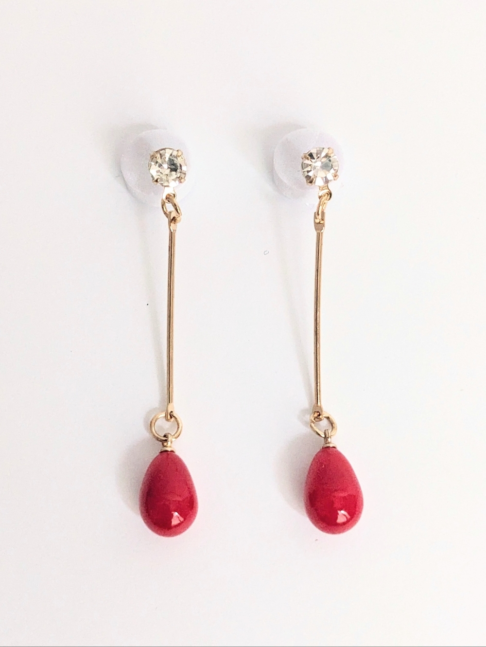 Crystal Bead Drop Earrings